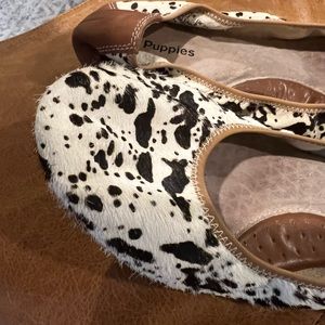 Cow hide flats
